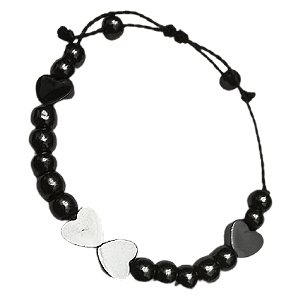 Pulseira ajustável corações