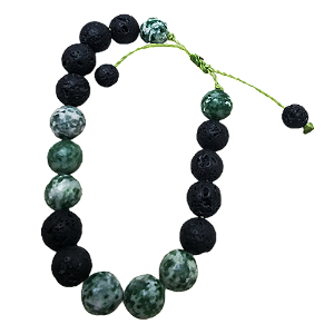 Pulseira ajustável esmeralda