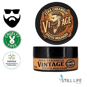 Cera Modeladora Vintage Caramelo Efeito Molhado 150 gr