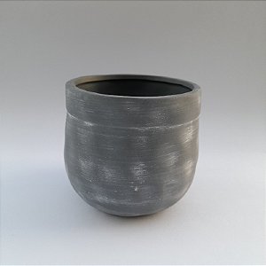Vaso Oval Dolomita Cinza Tamanho M