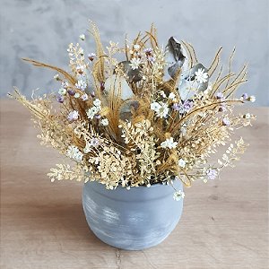 ARRANJO DE FLORES DESIDRATADAS JARDIM DE INVERNO