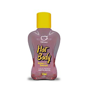 OLEO HOT BODY MORANGO C/ CHAMPAGNE 44ML SEXY FANTASY - 5600