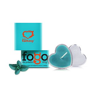 FOGO DA PAIXÃO VELA BEIJÁVEL MENTA 1UN SEXY FANTASY - 6002