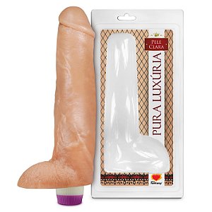 PÊNIS MACIO C/ ESCROTO E VIBRO 27,0 X 5,5CM SEXY FANTASY - PC033