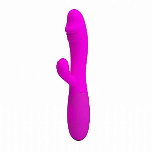 VIBRADOR PONTO G COM PLUG ROSA - 5542