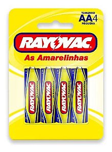 PILHAS AMARELINHAS AAA 4UN RAYOVAC - 69779