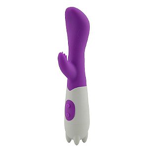 VIBRADOR DE PONTO G E CLITÓRIS 5 ROXO IMPORTADO - 5012