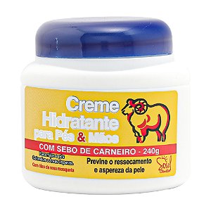 Creme para os Pes e Mãos Com Sebo de Carneiro 240 Gr Soul Cosméticos