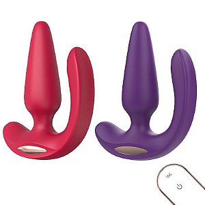 PLUG ANAL C/ VIBRADOR E CONTROLE REMOTO MEDEA - 7514