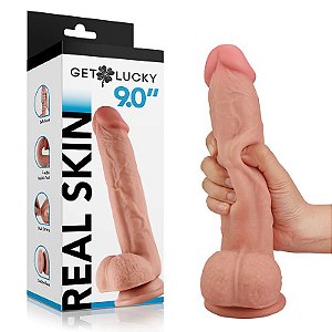 Pênis Super Realístico com Dupla Camada Lucky 24,0 x 4,3cm - 7659