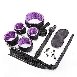 Kit Sado Bondage Roxo - 8113