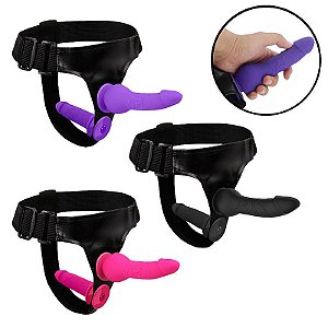 Cinta Peniana com Dildo Duplo - 9063