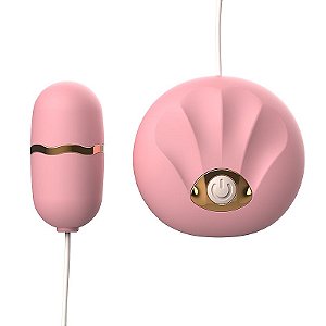 Vibrador bullet com fio e controle 10 vibrações à pilha 19,5 cm - 8253
