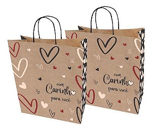 Sacola de Papel Kraft 100g – Tamanho G (30x13,5x35 cm) - 3013