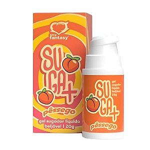 Gel Sugador Beijável Pêssego Suga+ 20g Sexy Fantasy - 4703