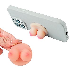 Apoio para Celular em Silicone em Formato Seios - 9711