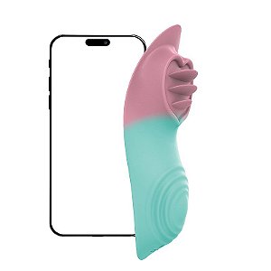 Vibrador Clitóris Formato Língua 10 Modos - Controle APP Longa Distância - 7926