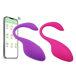 Mini Vibrador Bullet Ruby Silicone 10 Modos - Controle APP Longa Distância - 8319