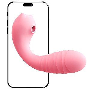 Vibrador Molly Ponto G/Clitóris 3 em 1: Pulsação Vai e Vem APP Longa Distância - 9715