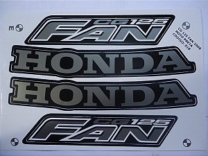 KIT DE FAIXAS FAN 125 PRETA 2008 -k TM0382A