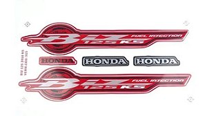 KIT DE FAIXAS BIZ 125 VERM 2010 KS -k