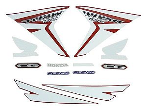 KIT DE FAIXAS TITAN 150 VERM 2015 ESD/EX J