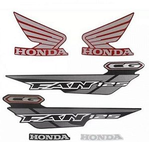 KIT DE FAIXAS FAN 125 VERM 2014 ES/ESD -k