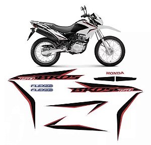 KIT DE FAIXAS NXR 150 BRANCO 2014 ES/ESD k