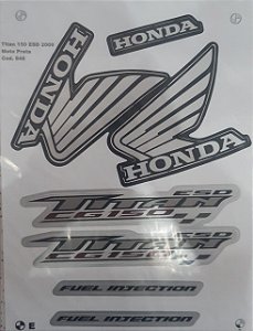 KIT DE FAIXAS TITAN 150 PRETA 2009 ESD w