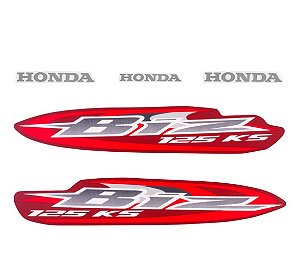 KIT DE FAIXAS BIZ 125 VERM 2008 KS -k
