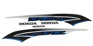 KIT DE FAIXAS BIZ 125 BRANCA 2014 EX -k