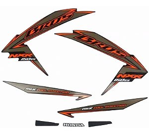 KIT DE FAIXAS NXR 150 PRETA 2011 ES k