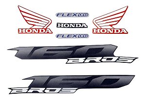 KIT DE FAIXAS NXR 160 VERM 2016 ESD w