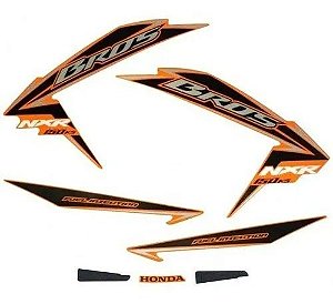 KIT DE FAIXAS NXR 150 LARANJA 2010 KS k