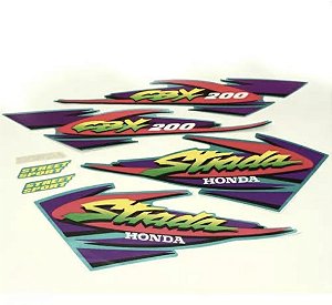 KIT DE FAIXAS CBX 200 VERDE 99