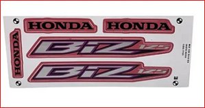 KIT DE FAIXAS BIZ 125 ROSA 2014 ES -k