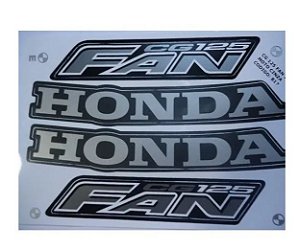 KIT DE FAIXAS FAN 125 CINZA 2008 - J