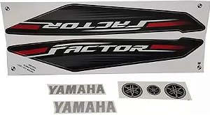 KIT DE FAIXAS FACTOR 125 PRETA 2017/2018 J