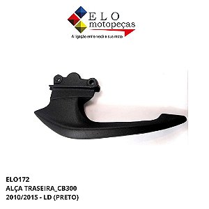 ALÇA TRAS CB 300 2009/2015 L/D PRETO MOD ORIG J