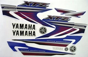 KIT DE FAIXAS XTZ 125 AZUL 2008 k