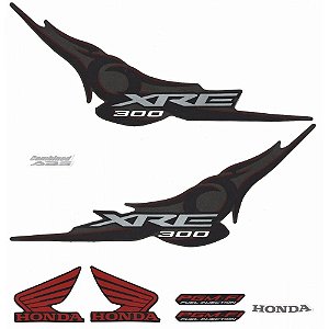 KIT DE FAIXAS XRE 300 PRETO 2011 k