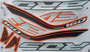 KIT DE FAIXAS NXR 160 LARANJA 2019 ESDD w