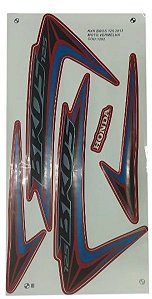 KIT DE FAIXAS NXR 125 VERM 2013 k