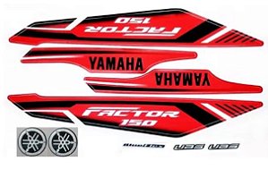 KIT DE FAIXAS FAZER 150 VERM 2022 ED J