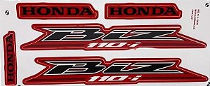 KIT DE FAIXAS BIZ 110 VERM 2016 -k