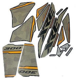 KIT DE FAIXAS XRE 300 CINZA 2022 ADVENTURE w