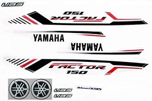 KIT DE FAIXAS FACTOR 150 BRANCA 2022 ED J