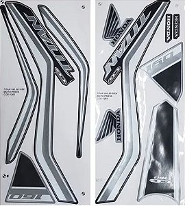 KIT DE FAiXAS TITAN 160 PRATA 2019 EX k