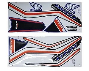KIT DE FAIXAS TITAN 160 AZUL 2019 EX -k