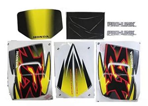 KIT DE FAIXAS XR 200 PRETO 2001 k